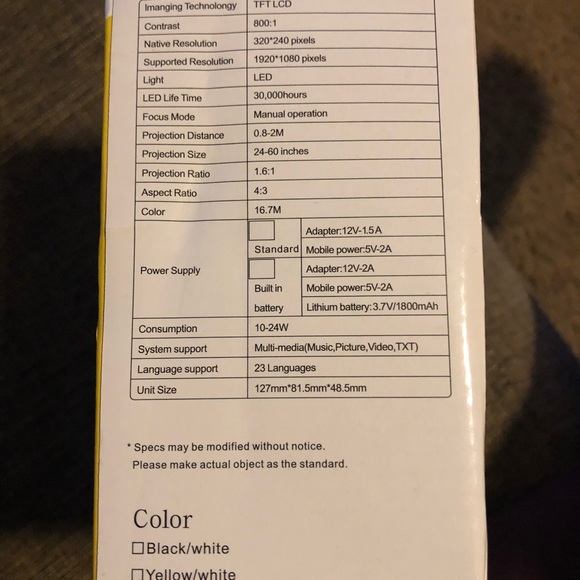 Mini LED Projector 📽 - Picture 7 of 7